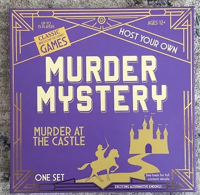 Game Night!  HOST YOUR OWN MURDER MYSTERY: Murder At The Castle  New/Sealed • $20