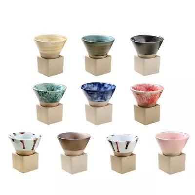 Ceramic Coffee Cups Japanese Latte Pull Flower Porcelain-Cup Pottery Coffee Mugs • £9.70