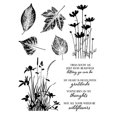 $4.99 • Buy Autumn Silhouettes Clear Stamps/Seal For DIY Scrapbooking Painting Paper Cards
