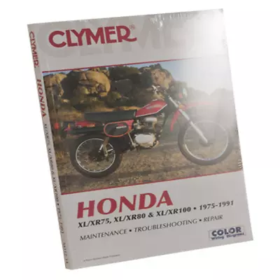 Repair Manual For 1984 Honda XR80 Offroad Motorcycle Clymer M312-14 • $51.95