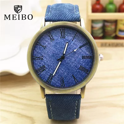 MEIBO Women's Watch Retro Vogue Colored Leather Strap Quartz W1D • $16.69