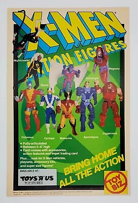 X-Men Action Figures 1991 Toy Biz Toys R Us Original Print Ad 90's Marvel • $19.99