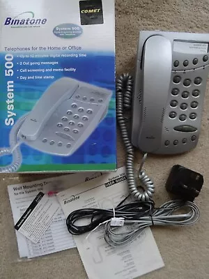 Telephone - Binatone System 500 - Corded Home Phone And Answering Machine • £15