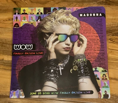 £19 • Buy Madonna Lithograph Poster WOW Finally Enough Love RARE AND EXCLUSIVE