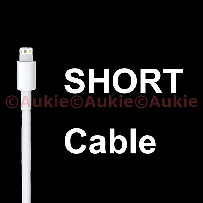 2(TWO) SHORT White Cables For IPhone Xs/x/8/8+/7/7+/6S/6 Plus; 6S/6(220MM) • $7.99