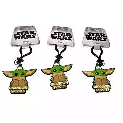 3pk Star Wars Mandalorian The Child Baby Yoda Unknown Species Backpack Clip Ring • $14.92