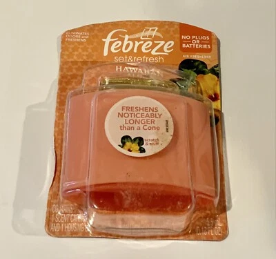 $6.49 • Buy Febreze Set & Refresh HAWAIINA ALOHA Air Freshener Refill & Diffuser Kit
