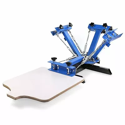 T-Shirt Press Equipment Kit 4 Color 1 Station Silk Screen Printing Machine  • $120.99