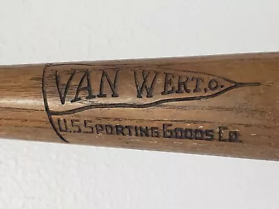 Van Wert Ohio U.S. Sporting Goods Co. High School Special Baseball Bat Antique  • $225