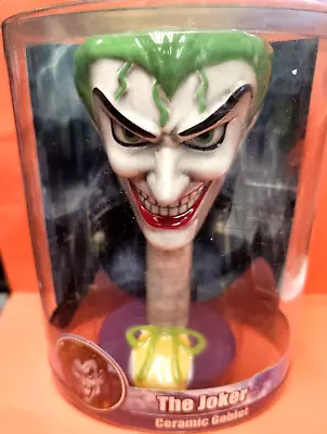 DC COMICS The Joker Ceramic Goblet/Wine Glass Monogram International NEW IN BOX • $99.99