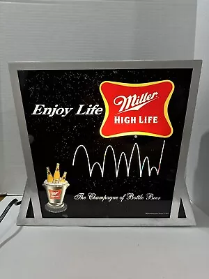Miller High Life Beer Bouncing Ball Rainbow Motion Lighted Sign With Box 2003 • $229.99