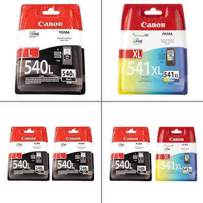 Genuine Canon PG540L Black / CL541XL Colour Ink Cartridges For PIXMA TS5151 • £51.95