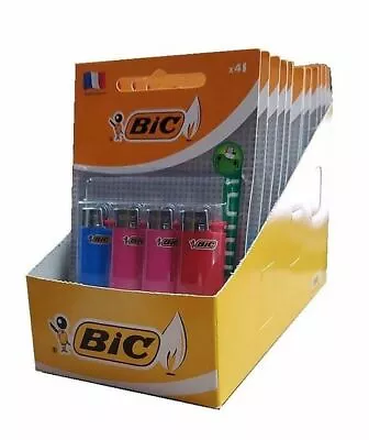 BIC Mini Small Cigarette Lighters Tobacco Lighter Bulk 4 Pack Assorted Colours • $8.99