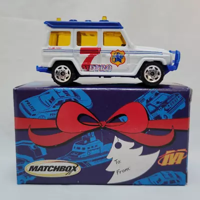 Vintage Matchbox 1984 MERCEDES BENZ 280 GE 7 Metro Police Car Die Cast Gift Box • $11.69