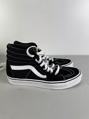 Vans Old Skool Shoes Mens US 7 / Black White High Hi Top Skateboarding Canvas • $37.43