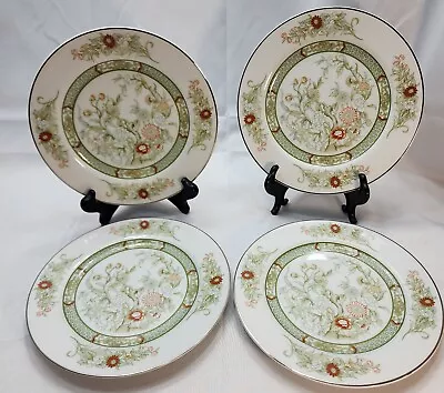 Set 4 Mikasa Fine China Kabuki Japan 7 ½  Salad Side Plates Asian Floral Pattern • $19.95