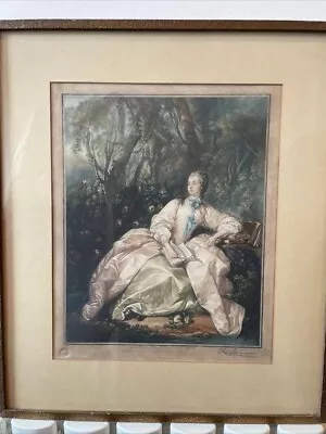 Hand Tinted Print Of Madame De Pompadour Signed • £49