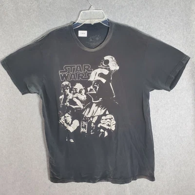 $4.99 • Buy Star Wars Men T-Shirt XL Black Empire Strikes Back Vader Skywalker Graphic Tee