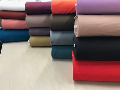 £11.99 • Buy Wool Melton Coating Fabric 150 Cms Wide Suiting Material Upholstery 