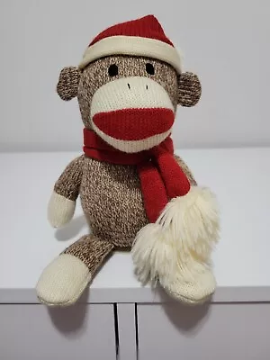 Gemmy Christmas Animated Musical Dancing Sock Monkey Plays Jingle Bells Used • $10