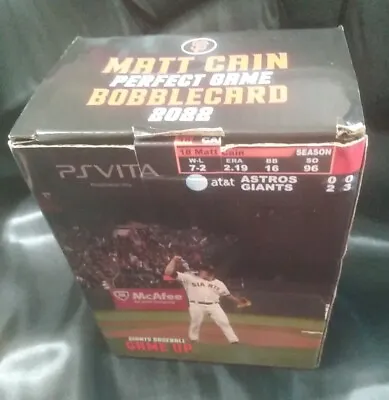 SF Giants Matt Cain Perfect Game Bobblehead Card SGA San Francisco 2022 Bobble🎁 • $39.49