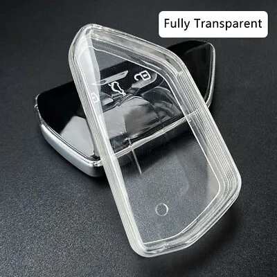 For VW Golf MK8 ID4 Metal Car Key Clear Key Fob Cover Holder Case Accessories • $8.92