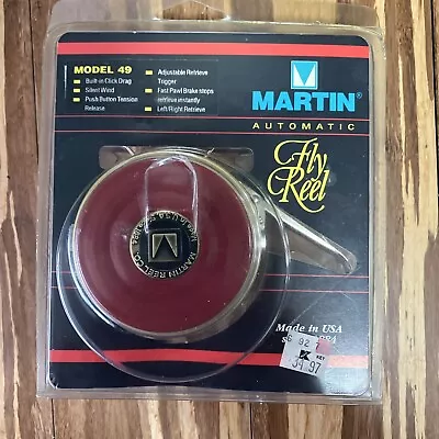 Vintage Martin Model 49 Automatic Fly Reel/ Never Used Sill In Package • $32