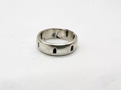 Vintage Solid Sterling Silver Full Eternity Chunky Band Ladies Ring Size N • £29.99