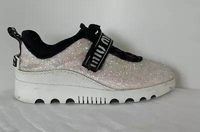 MIU MIU Glitter Platform Sneakers EU 36.5/US 6.5 • $160