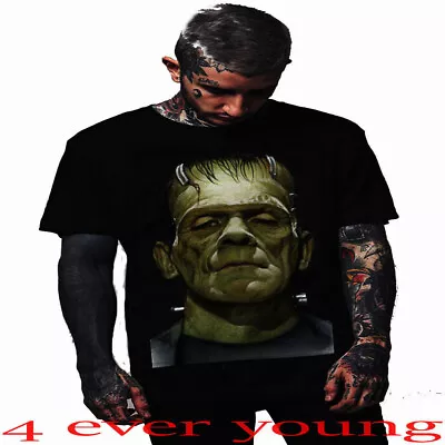 Frankenstein Scary Movie  Punk Rock  T Shirts Men's Sizes • $12.59