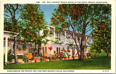 $5.99 • Buy Postcard Will Rogers Home Santa Monica California B16