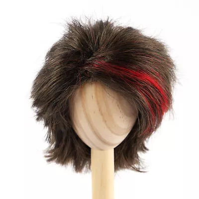 Monique Synthetic Mohair Frankie Brown Black And Red 7 -8  Doll Wig • $20.99