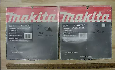 2 Vintage NOS UNUSED Makita 260-7 10-1/4  Chisel Tooth Combination Saw Blades! • $19.99