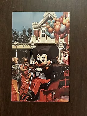 Walt Disney World Chief Firemouse On Fire Engine Mickey Mouse Vintage Postcard • $4.99