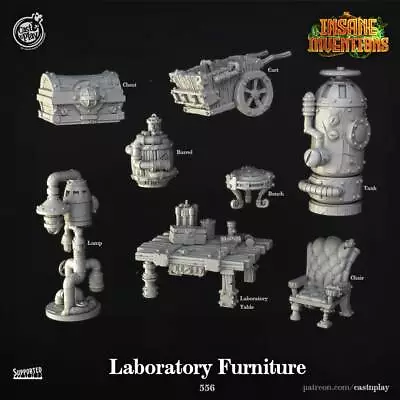 Laboratory Furniture | DnD Miniatures | Fantasy | RPG's | Tabletop Gaming| • $4.40