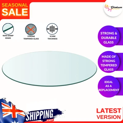 $39.04 • Buy Dining Coffee Table Top Tempered Glass Round 500mm Thickness 8mm Transparent