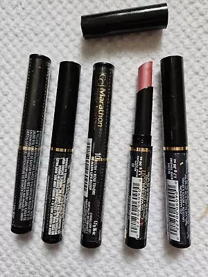 5 X CoverGirl Marathon Lipcolor Lipstick Blush Rose #10 Full-Size Unboxed 5pc • $24.95