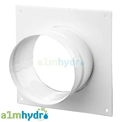 £15.99 • Buy Metal Ducting Wall Plate For Grow Room Ventilation Extract Fans Hydroponics