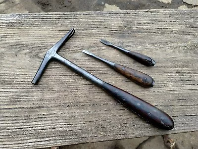 Lot Of 3 Vintage Perfect Handle Style Screwdrivers Germany And Osborne Hammer  • $42.50