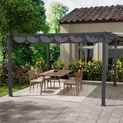 Heavy Duty Garden Gazebo With Canopy Outdoor Pergola Awning Sun Shade Shelter • £165.95