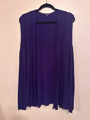 Vikki Vi Classic Stretchy Swing Vest Women's Plus 2X  Rich Purple Made In USA • $33.99