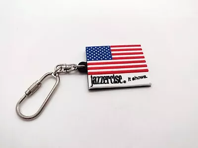 Vtg 80s Jazzercise American Flag Keychain Magnet Patriotic Exercise Collectible  • $10.49