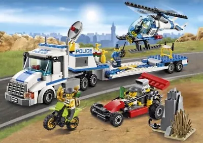 LEGO CITY: Helicopter Transporter (60049). 100% Complete Incl Booklets. No Box.  • $63.85