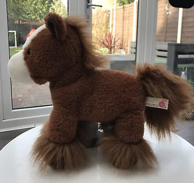 Keel Toys Brown & White Horse Pony Soft Cuddly Toy Plush 11” Fluffy • £9.99