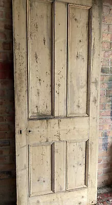 Reclaimed Antique Edwardian 4-Panel Internal Door 193.5 X 75.6 Cm • £145