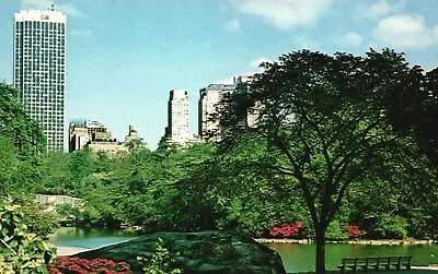 Vintage Postcard Panoramic View Hotels & Office Bldg Central Park New York City • $7.98