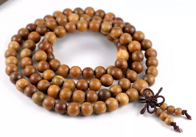 108PCS 6mm Green Sandalwood Verawood Mala Meditation Beads Round (90182697-398) • $5.27