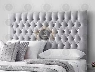 Chesterfield Plush Velvet Headboard 36  - Kingsize | Double | Single - 8 Colours • £121.99