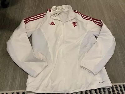 Adidas Manchester United Men's Anthem Jacket White Size: Medium NWT AEROREADY • $56