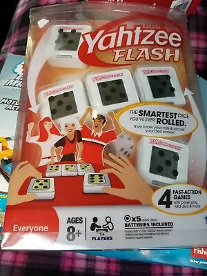 Electronic Yahtzee Flash Game 4 Action Games Classic Family Games • $25.68